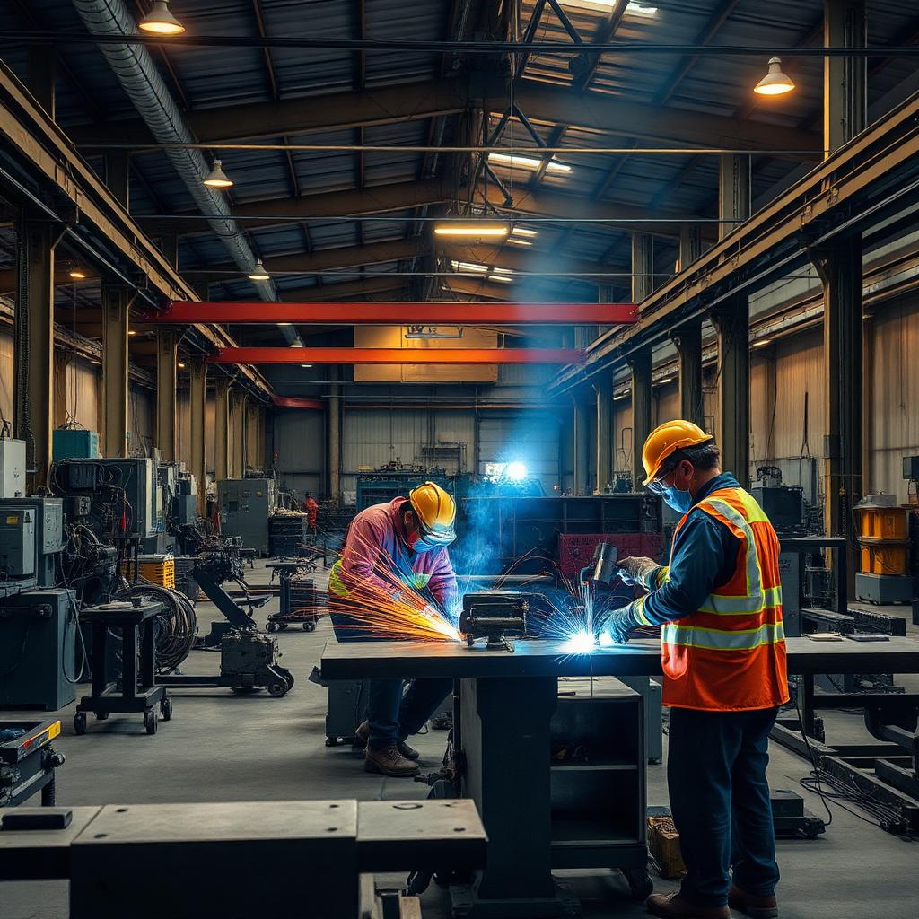 Taller de fabricación industrial